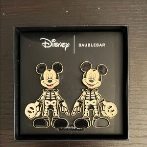 Disney BaubleBar Mickey Skeleton Earrings
